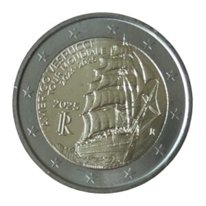 Italija 2025 2 euro proginė moneta - Amerigo Vespucci