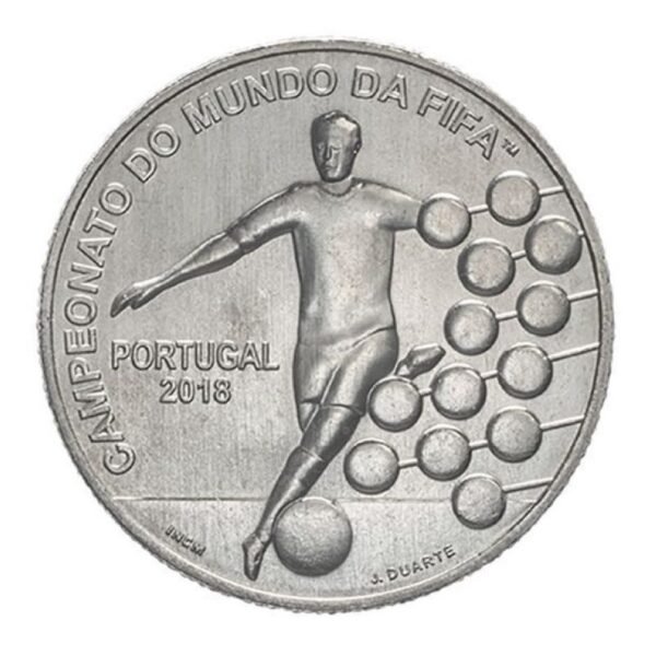 Portugalija 2018 2,5 euro kolekcinė moneta - Pasaulio futbolo čempionatas Portugalija 2018 2,5 euro kolekcinė moneta - Pasaulio futbolo čempionatas