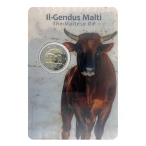 Malta 2025 2 euro proginė moneta kortelėje - Jautis (BU)