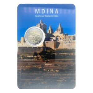 Malta 2025 2 euro proginė moneta kortelėje - Mdina (BU)