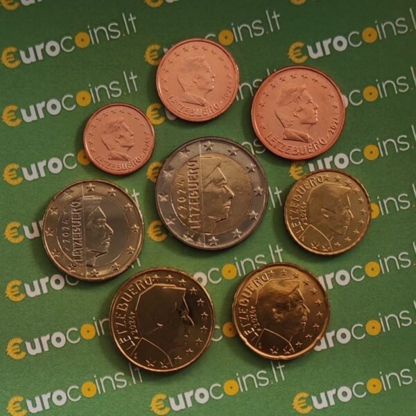 Luxembourg 2024 UNC euro coins set
