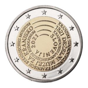 Slovėnija 2021 2 euro proginė moneta - Nacionalinis muziejus