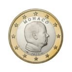 Monakas 2023 1 euro nacionalinė moneta