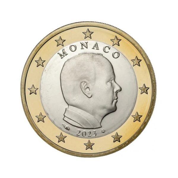 Monakas 2023 1 euro nacionalinė moneta