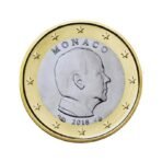 Monakas 2018 1 euro nacionalinė moneta