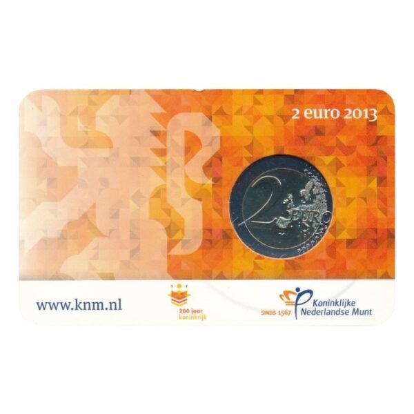 Nyderlandai 2013 2 euro proginė moneta kortelėje - Nyderlandų karalystės 200-metis (BU) Nyderlandai 2013 2 euro proginė moneta kortelėje - Nyderlandų karalystės 200-metis (BU)