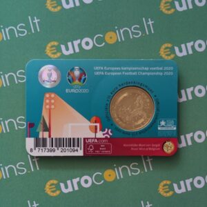 Belgija 2021 2,5 euro proginė moneta kortelėje - UEFA EURO2020 (BU)