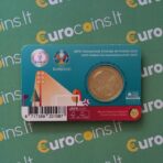 Belgija 2021 2,5 euro proginė moneta kortelėje su klaida - UEFA EURO2020 (BU)
