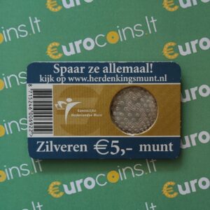 Nyderlandai 2005 5 euro kolekcinė sidabrinė moneta kortelėje - 60-osios išsivadavimo metinės (BU)