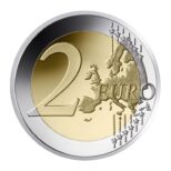 Prancūzija 2025 2 euro proginė moneta dėžutėje - Luvras (PROOF)