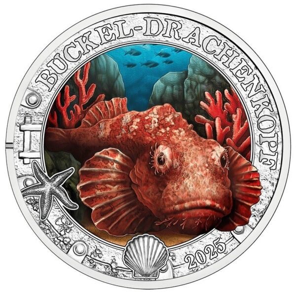 Austrija 2025 3 euro Devil Scorpionfish-800px Austrija 2025 3 euro Devil Scorpionfish-800px