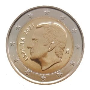 2 euro nacionalinė moneta Ispanija 2021