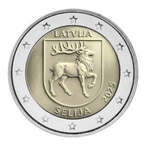 Latvija 2025 2 euro proginė moneta - Sėlija