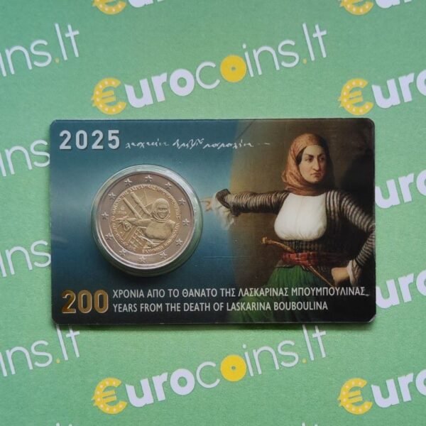 Graikija 2euro 2025 Laskarina kortelė