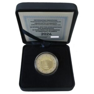 Greece 2euro 2024 Democracy proof in box