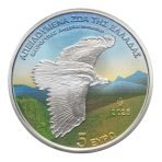 Greece 2025 5euro silver colour coin Cinereous vulture
