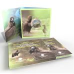 Greece 2025 5euro silver colour coin Cinereous vulture in bank folder