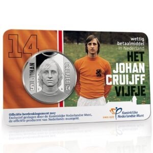 Netherlands 2017 5euro UNC coincard Johan Cruijf