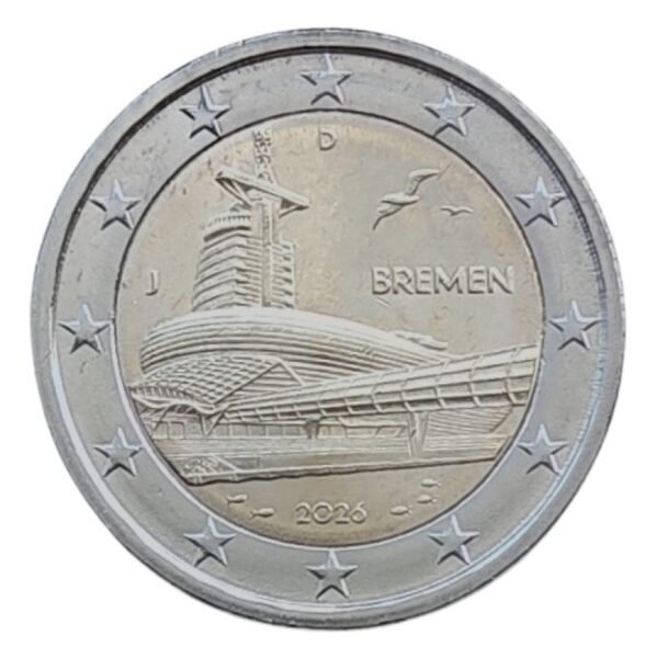 Germany 2026 2euro Bremen J mint