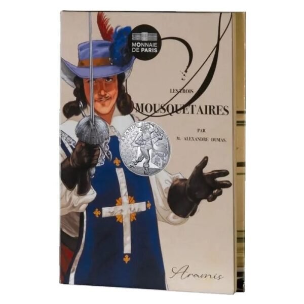 France 2024 10 euro silver Three Musketeers Aramis folder