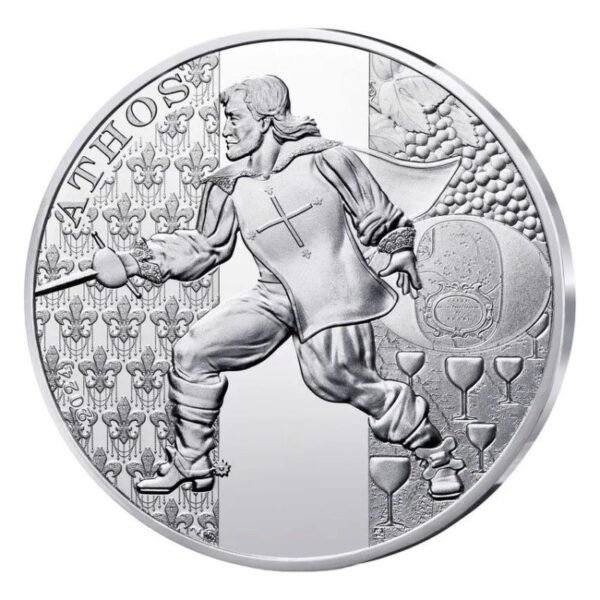 France 2024 10 euro silver Three Musketeers Athos