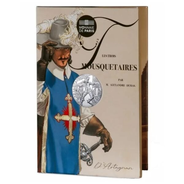 France 2024 10 euro silver Three Musketeers DArtagnan folder