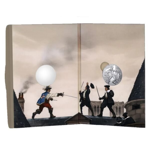 France 2024 10 euro silver Three Musketeers DArtagnan in folder