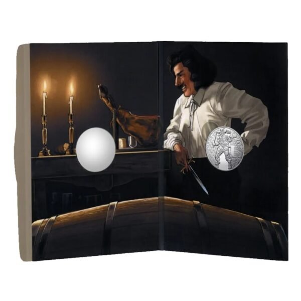 France 2024 10 euro silver-Three Musketeers Porthos in folder