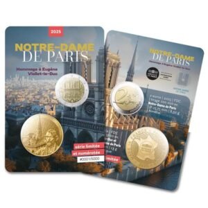 France 2 euro 2025 Notre-Dame coincard Viollet-de-Duc