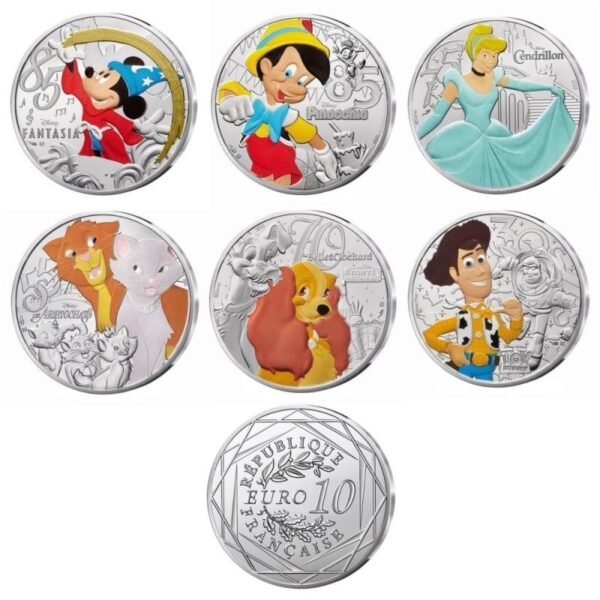 France 2025 10 euro silver coins Disney