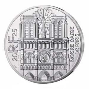 France 2025 10 euro silver coin NotreDame de Paris
