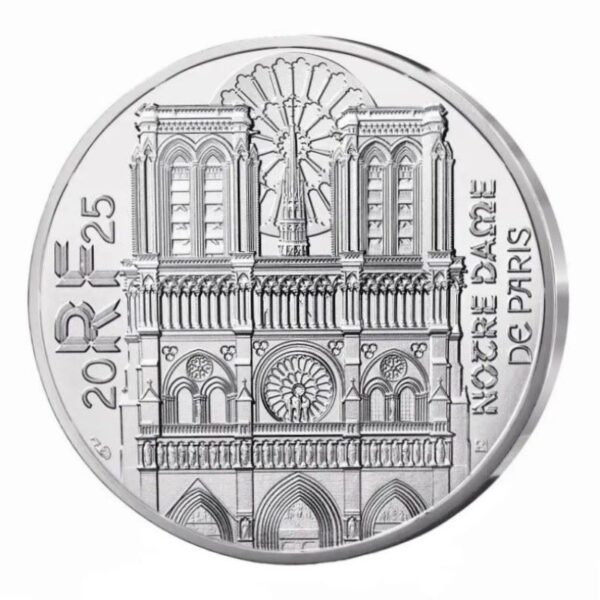 France 2025 10 euro silver coin NotreDame de Paris