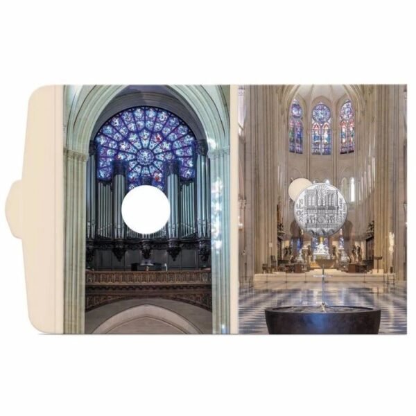 France 2025 10 euro silver coin NotreDame de Paris in folder