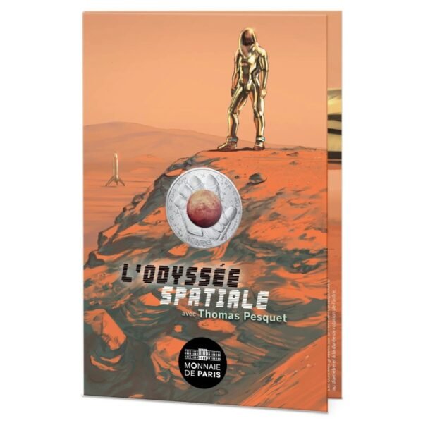 France 2025 10 euro silver Odyssey-Mars folder