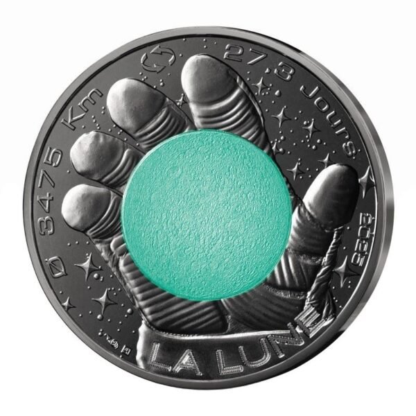 France 2025 10 euro silver Odyssey-Moon color