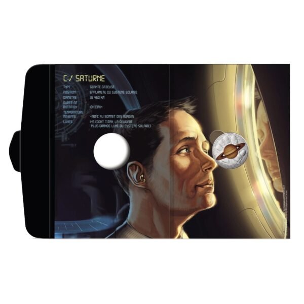 France 2025 10 euro silver Odyssey-Saturn in folder