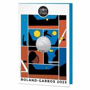France 2025 10 euro silver coin Roland Garros in folder