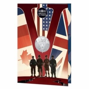 France 2025 10 euro silver coin VE-Day in folder