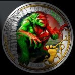 Austrija 2025 3 euro coin Troll ultraviolet