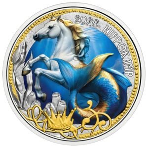 Austrija 2026 3 euro coin Hippokamp
