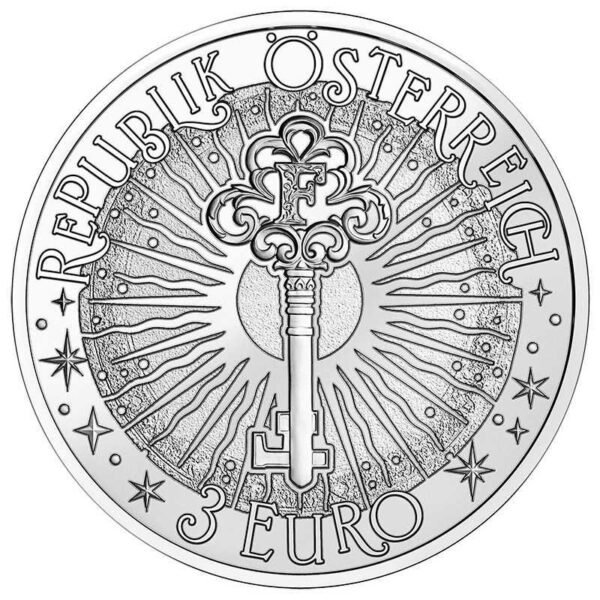 Austrija 3 euro coin Myphical value