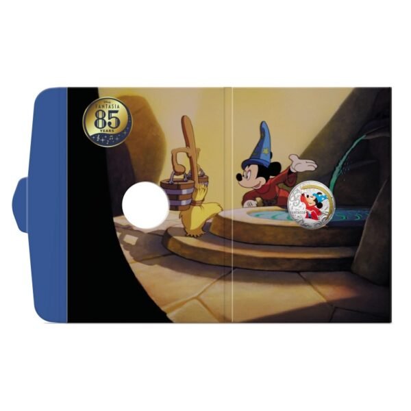 France 2025 10 euro silver coin Mickey Fantasia in folder