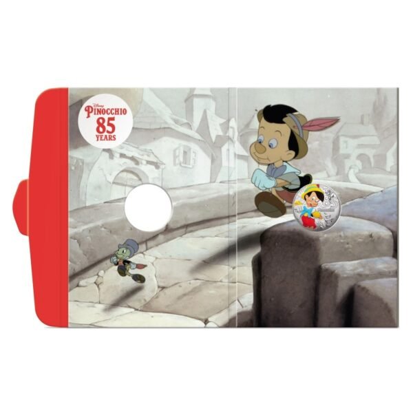 France 2025 10 euro silver coin Pinocchio in folder
