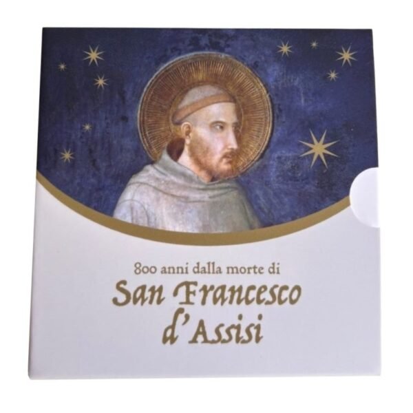 Italy 2 euro coin 2026 Assisi reverse proof box Italy 2 euro coin 2026 Assisi reverse proof box