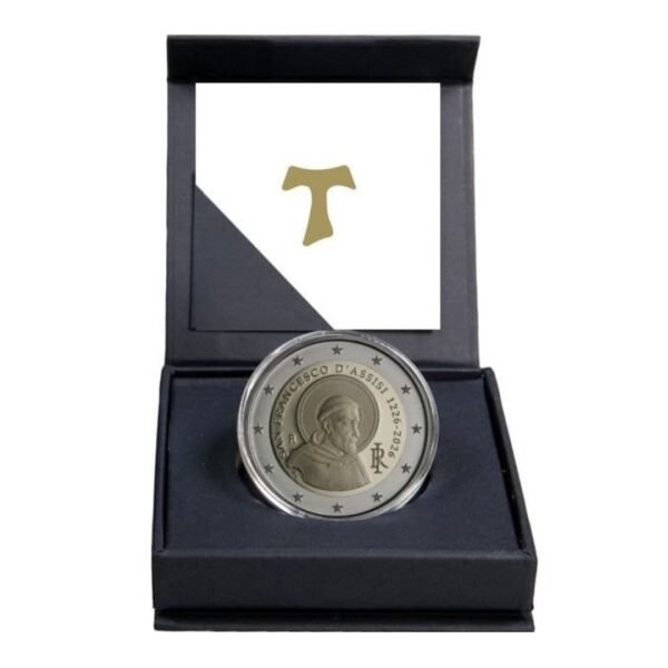 Italy 2 euro coin 2026 Assisi reverse proof in box Italy 2 euro coin 2026 Assisi reverse proof in box