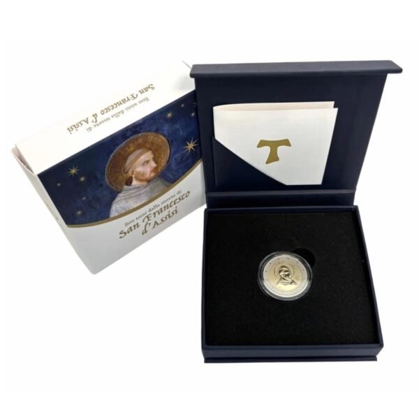 Italy 2 euro coin 2026 Assisi reverse proof in box Italy 2 euro coin 2026 Assisi reverse proof in box