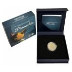 Italy 2 euro coin 2026 Pinocchio proof reverse in box
