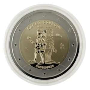 Italy 2 euro coin 2026 Pinocchio proof reverse Italy 2 euro coin 2026 Pinocchio proof reverse