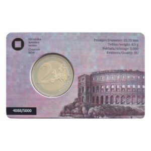 Kroatija 2euro 2025 Pula Arena BU coincard 4088