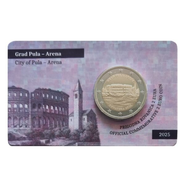 Kroatija 2euro 2025 Pula Arena BU coincard Kroatija 2euro 2025 Pula Arena BU coincard